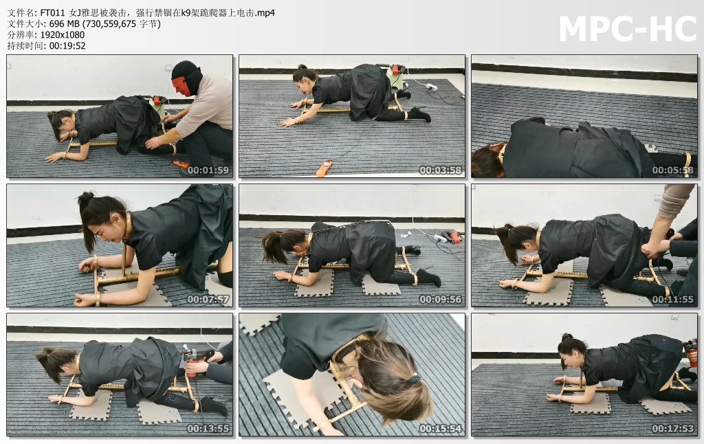 FT011 女J雅思被袭击，强行禁锢在k9架跪爬器上电击.mp4_thumbs.jpg