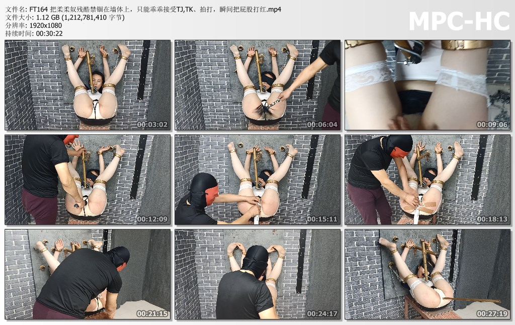 FT164 把柔柔奴残酷禁锢在墙体上，只能乖乖接受TJ,TK、拍打，瞬间把屁股打红.mp4_thumbs.jpg