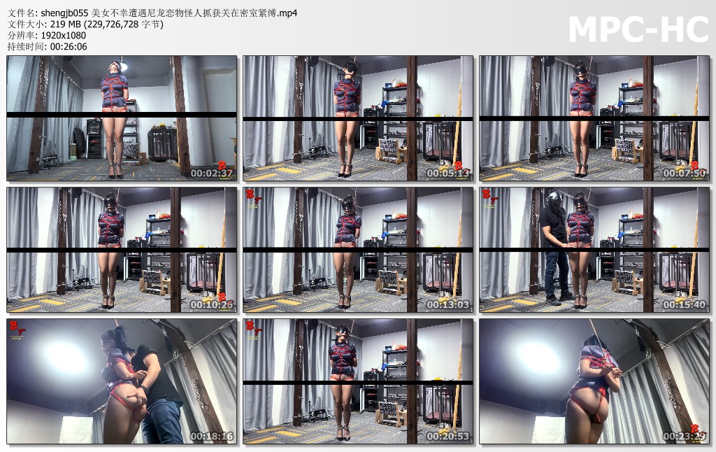 shengjb055 美女不幸遭遇尼龙恋物怪人抓获关在密室紧缚.mp4_thumbs.jpg