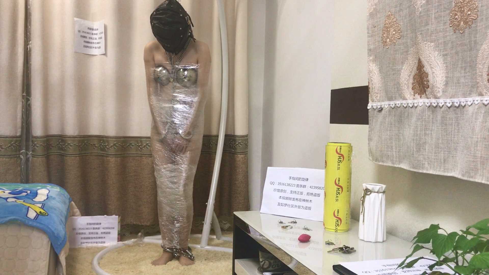 旋律受虐记10_圈养富家女中集 贞洁带、贞洁胸罩、全封闭头套、手铐 .MP4_snapshot_21.jpg