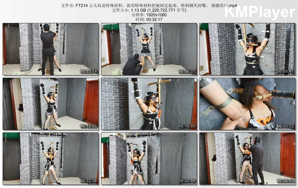 FT214 云儿奴是特殊材料，就用特殊材料把她固定起来，特制钢夹封嘴、 刺激的口.mp4_th.jpg