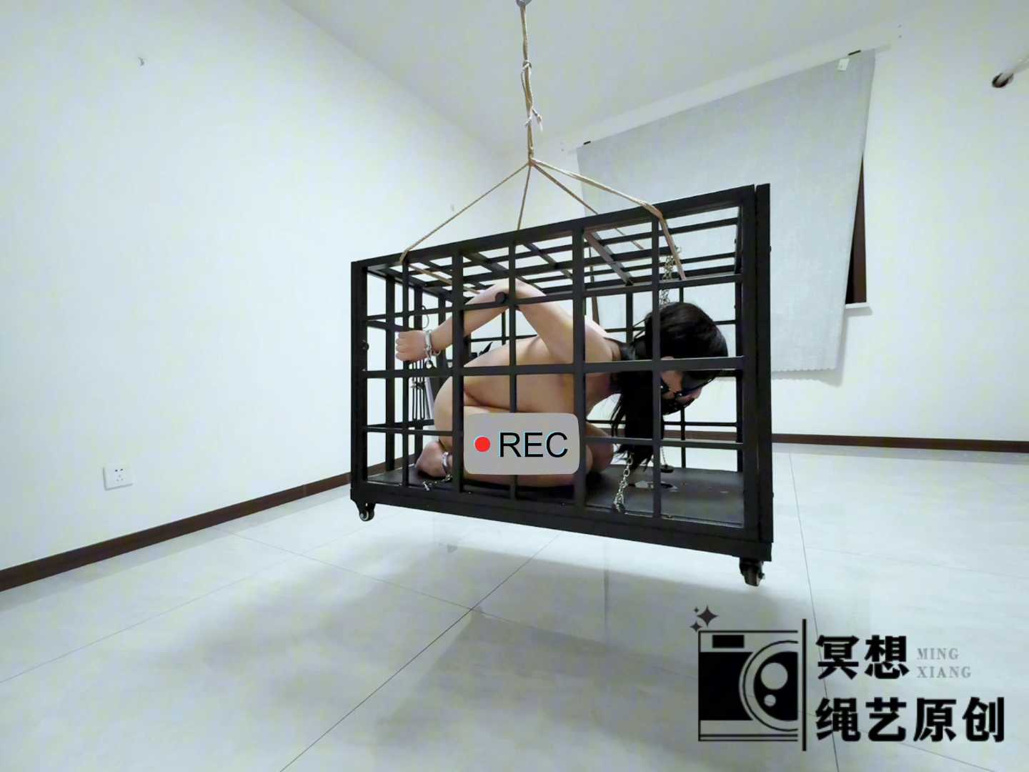 MXYC0010 冥想绳艺原创 完美复刻house of gord兔笼第五期-强制固定，升天旋转。小M口.jpg