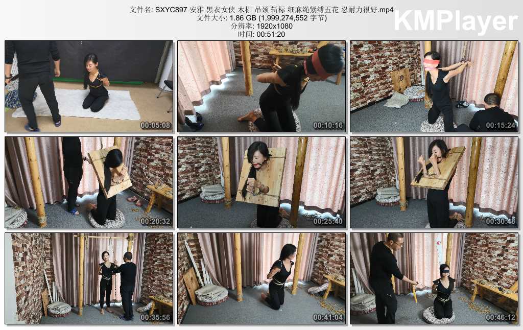 SXYC897 安雅 黑衣女侠 木枷 吊颈 斩标 细麻绳紧缚五花 忍耐力很好.mp4_thumbs_[2025..jpg