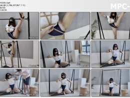 凛凛蝶_海砂-体操服肉丝少女的母狗柔韧性训练 极限一字马单腿吊放置羞辱