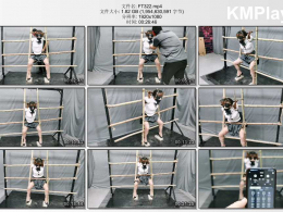 HD飞天原创_双马尾女生被绳捆锁绑起来，无奈地接受无情折磨与调教