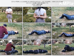 HD飞天原创_云儿五花紧缚户外大路旁草丛双层全包，正值下班高峰期，小树林人来人往