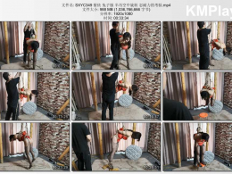 随心原创_紫依 兔子服 半吊空中旋转 忍耐力的考验