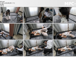 HUI原创_潼潼果体围裙 真空白丝 开腿固定放置 P机强制GC