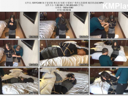 随心原创_妹子家居服 黑毛衣 短裙 可爱袜子 变异五花紧缚 痛苦的忍耐