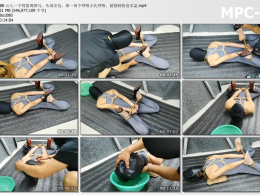 HD飞天原创_云儿一字铐紧缚驷马 头部全包 靠一两个呼吸小孔呼吸 被强制按进水盆