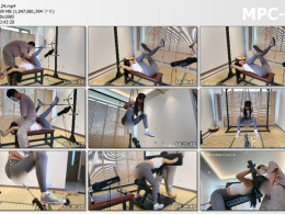 涵涵特辑_瑜伽裤帆布鞋强制口舌