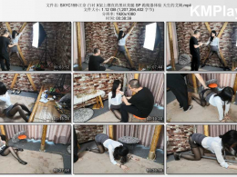 随心原创_江奈 白衬 X架上绷直的黑丝美腿 SP 跪爬器体验 天生的艾姆