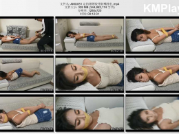 阿木原创_定拍缪缪胶带封嘴挣扎01