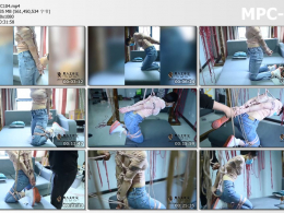 象人工作室_小R露脐牛仔裤帆布鞋 直臂驷马 逗乐玩绳主题