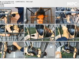 HD飞天原创_白丝红绳直臂驷马紧缚 万能K9架残酷固定 辣椒水