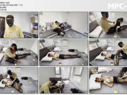 延江艺束_物业经理小月的催费劫难 胶带缠绕蒙眼 胸缚后手缚 分腿M 鞭打虐足 蛋蛋震胸 大棒抵住花园强高强制GC