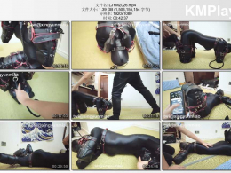 鹿角与猫爪_全包Zentai爪爪 k9犬 电击训教 马具口球 皮革头套【伪娘】