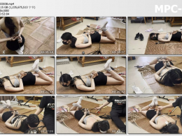 缚予原创_线下真实调教之超漂亮新m阿然定时锁镣铐自缚被主人发现后加固并调教