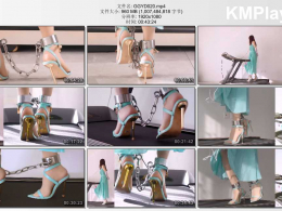 高跟遇到跑步机_脚镣手铐禁锢绿裙肉丝绿凉高+金属GS、电动BB、无线TD与跑步机