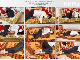 xiao素素_肚子疼最后床上捆绑挣扎