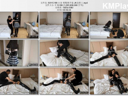 随心原创_江奈 黑靴黑手套 JK女特工