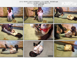 一绳所爱_小花影牛仔裤极限驷马 马具口球堵嘴，股绳捆绑