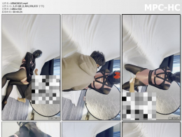 Lebao工作室_五芒星束缚 黑色全身油亮丝袜 zhendong棒固定多次强制gc 呼吸头套 超长时间放置gc 又调教哭了 油光布泳装