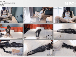 窒物者 羞耻+强高 落地窗前的羞耻调教+滴蜡+全包木乃伊+防毒面罩 大容量“大制作”