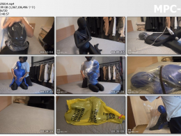 闪闪工作室_【喵】 Zentai 双层全包紧身衣 黑压压+人鱼姬+泳装 拘束×窒息