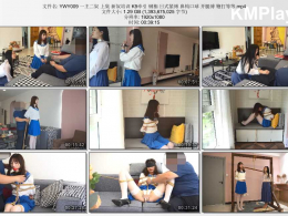 夜未央工作室_一主二奴 上集 新奴培训 K9牵引 钢枷 日式紧缚 鼻钩口球 开腿缚 鞭打等等