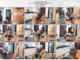 默示录_小泪 作为本录身材最好的模特，怎么绑怎么好看，胶带封嘴后，灰丝袜套