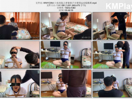 玩奴原创_口水囚徒之青春妹子小倩的运动装桃缚