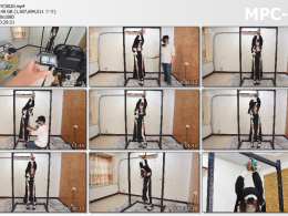 中二病原创_白丝小修女苗苗初次体验绳缚TD 白丝高跟 脚铐吊手 苗苗这个体质太敏感也太娇弱 感觉不是手着她都站不住了