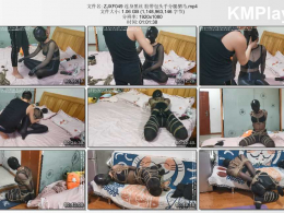 我的媳妇_连身黑丝 胶带包头手分腿驷马