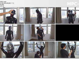 闪闪工作室_乳胶×乳胶×乳胶 牙套鼻管头套×袋×膜 多重呼X控Z极限登顶