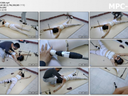 浅浅原创_被固定在木板02