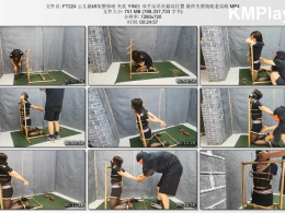 HD飞天原创_云儿被k9架整惨啦 夹乳 YIN栓 双手反吊至最高位置 最终失禁彻底老实啦