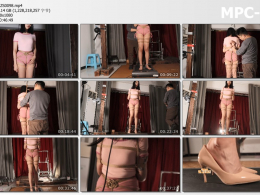 路由工作室_小白高跟鞋跑步机镣铐行走 后手观音吊强制电击调校