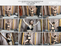 随心原创_鹿野黑内衣固定 膝盖跪地的折磨