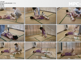 涵涵特辑_分腿驷马跪立 筋膜枪墙高