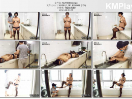 虐恋天使_在校生苗苗暑期培育 fuck me 胸贴＋内裤女仆套装 厨房驷马水池放水窒息