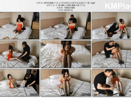 随心原创_江奈 红色短裙亮点黑丝加金属开口器