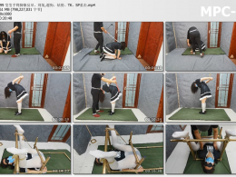 HD飞天原创_莹莹手铐脚镣反吊 刑架,遛狗 钻胯 TK SP重击
