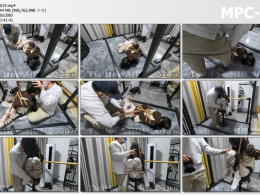 HUI原创 潼潼无内白丝 高难度被吊着疼得不行 从头哭到尾