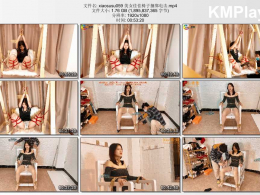 xiao素素_美女佳佳椅子捆绑电击