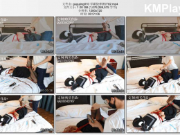 咕咕精_脱缚挑战02 学生体验 大号口枷 反剪双手 胶带缚拳