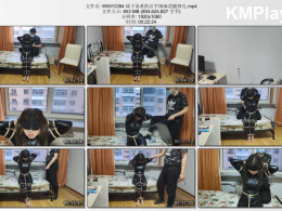 玩奴原创_妹子语希的后手缚麻花腿挣扎