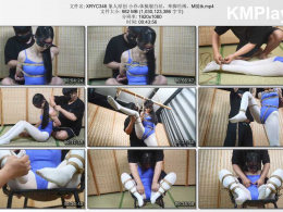 象人工作室_小乔-体操服白丝，单脚吊缚，M腿tk