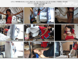 夜未央工作室_我的私人女囚之遭遇古典 下集 性感红肚兜 五花大绑 真实鞭打 手铐脚镣 口枷