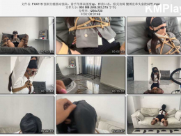 FXX凡小晓_强制分腿震动强高，前手吊缚高强度sp，释放口水，欧式直臂 蟹缚皮革头套绝闷憋